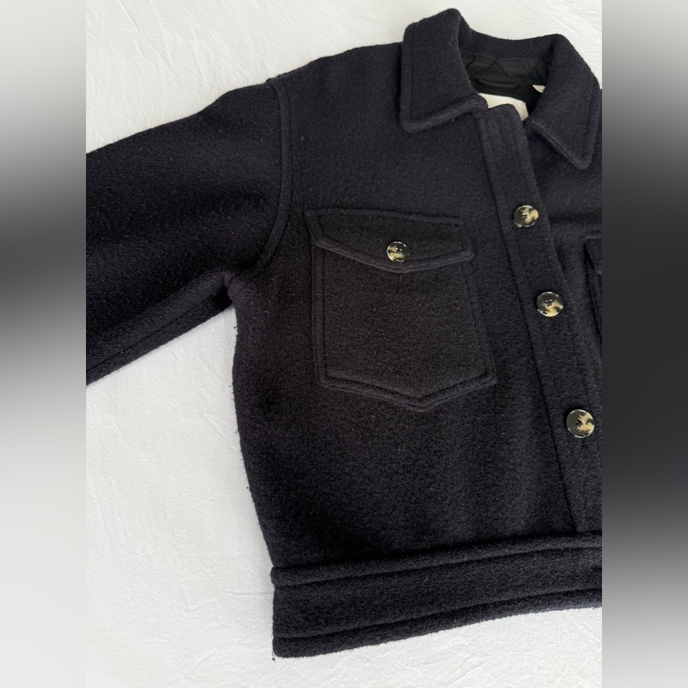 Aritzia Black 100% Merino Wool Jacket - Picture 4 of 9